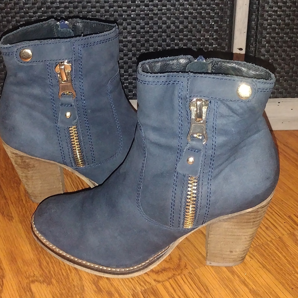 Aldo Navy Ankle Boots with Zipper #700